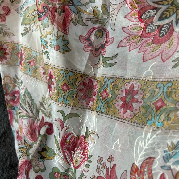 Vintage 60s Avalon Classics floral lined maxi dress fits size 10-12 - Picture 4 of 5